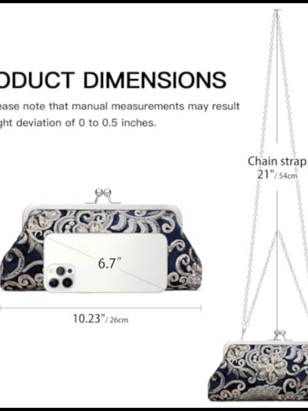 Floral Embroidery Sequin Suede Evening Clutch Kiss Lock Wedding Party